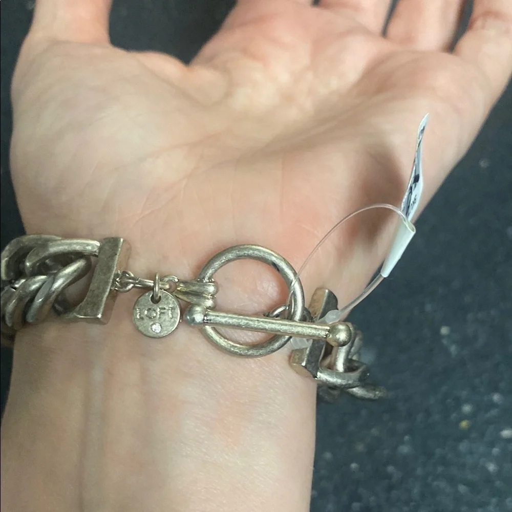 Loft Silver and Black  Bracelet